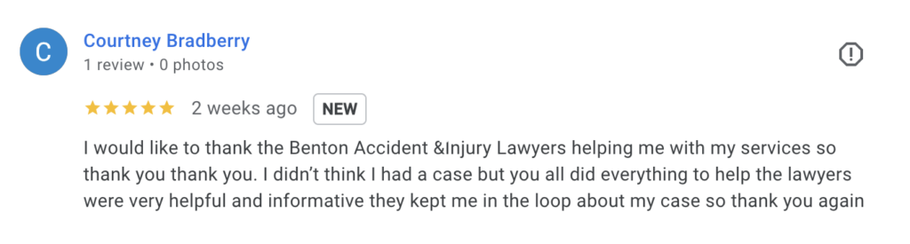 Dallas Car Accident Client Review
