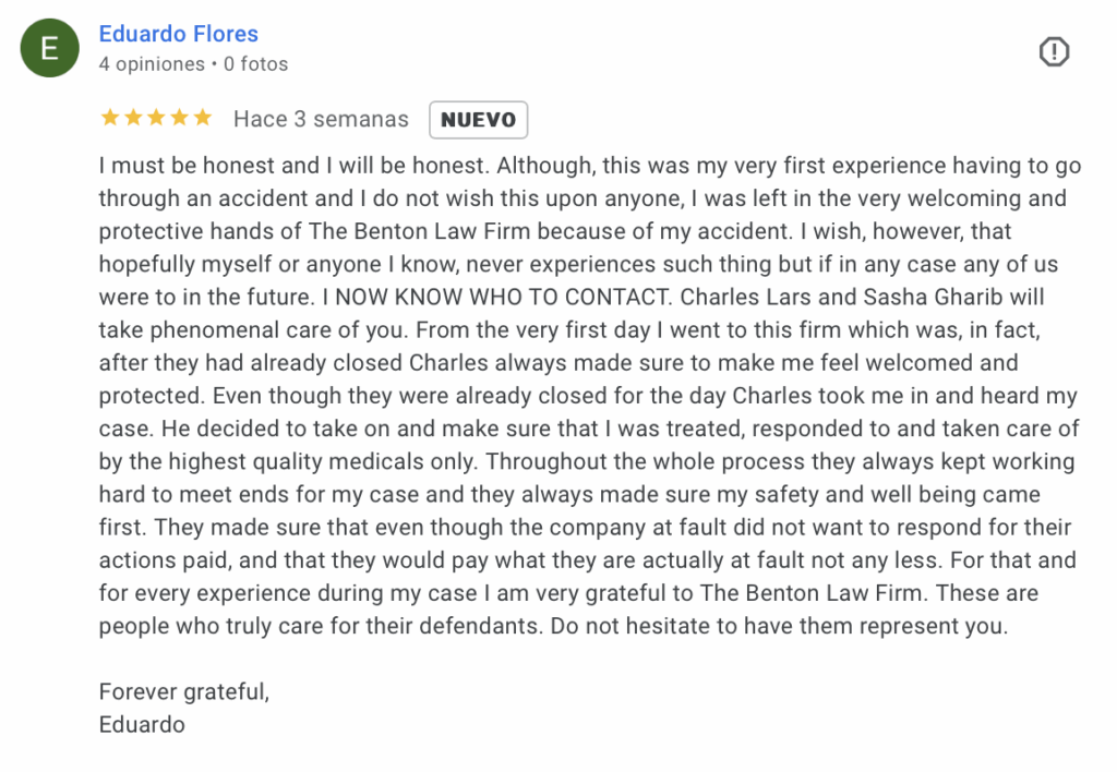 Reseña Sobre Nuestros Abogados en Dallas, Texas